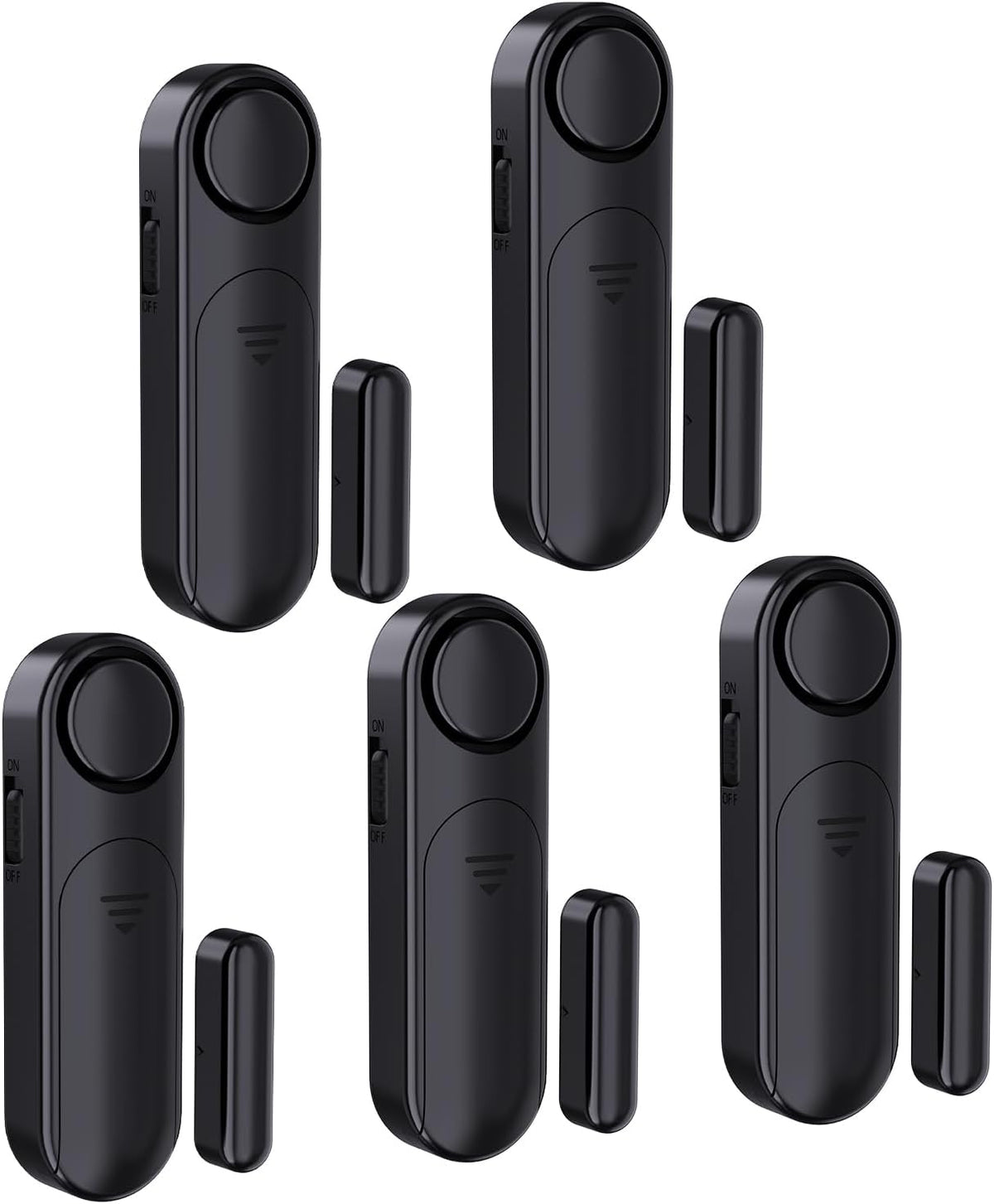 AKOYU 5-Pack Window Alarms for Home Security, 120dB Door and Window Open Sensor