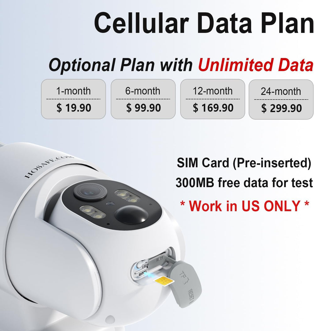 4G LTE Cellular Security Camera No Internet Needed, 2K Solar No wifi Security...