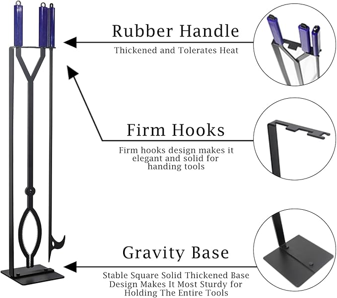 Heavy Duty Fire Pit Tools Set
