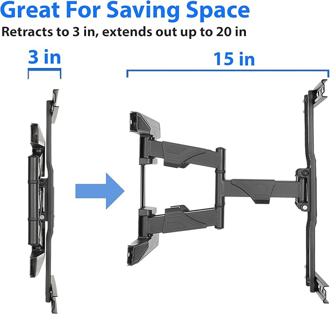 Mount Factory Heavy-Duty Full Motion TV Wall Mount