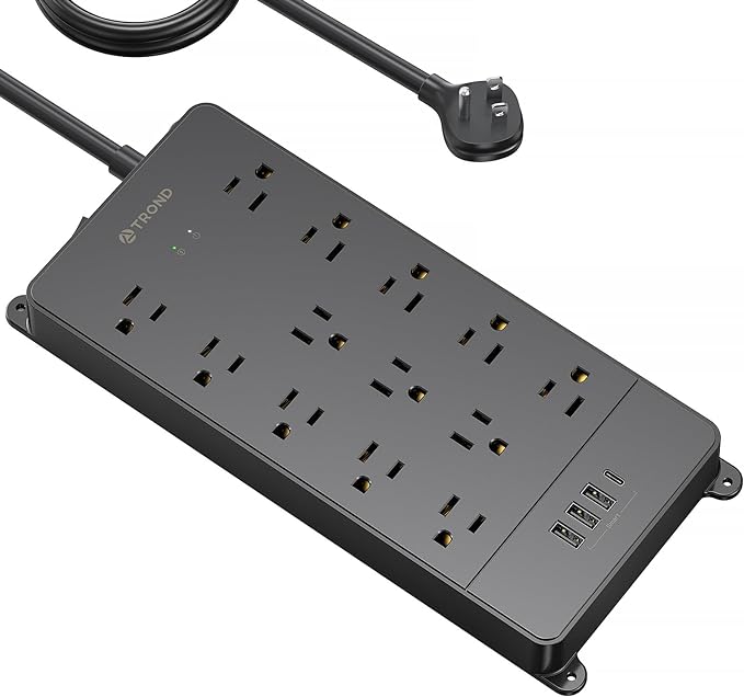 TROND Surge Protector Power Strip 15 ft Cord