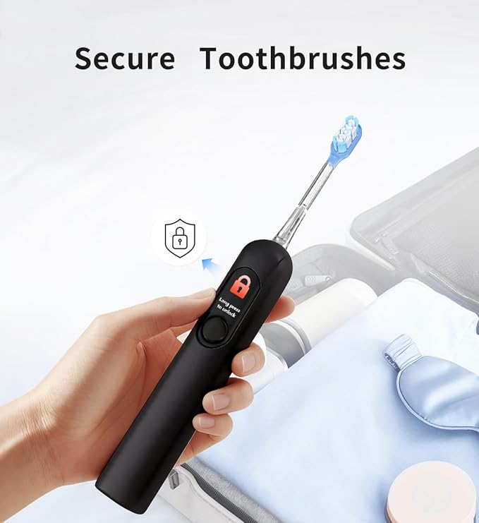 lunakind Sonic Toothbrush with Travel Case, Electric Toothbrush, AI Smart