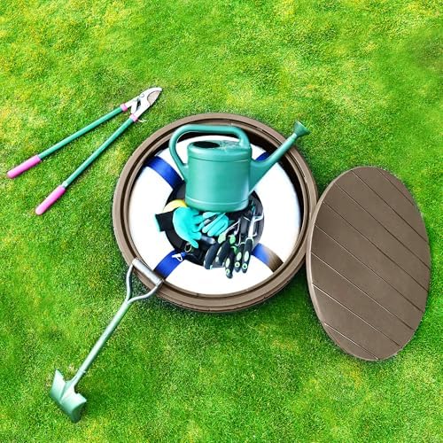YITAHOME 33 Gallon Round Deck Box