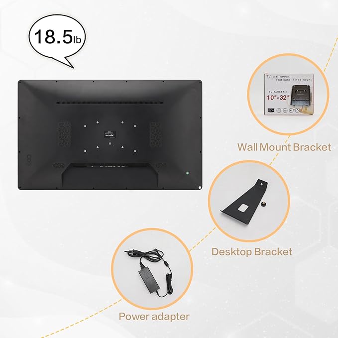 WOGO 32 inch Digital Calendar & Chore Chart, Touchscreen Interactive Monitor