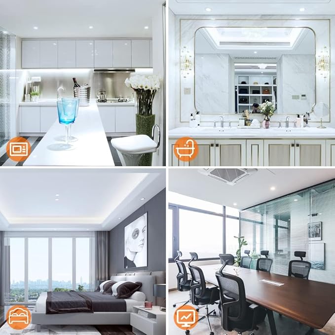 inShareplus 2 Inch LED Recessed Lighting, Downlight Dimmable 3W, 5000K Daylight (10 Pack)