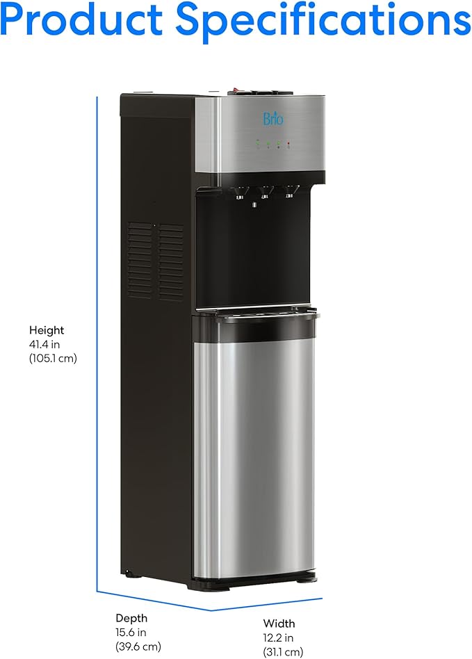 Brio Self Cleaning Bottom Loading Water Cooler Water Dispenser – Limited Edition