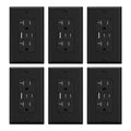 ELEGRP USB Outlets, 20 Amp Wall Outlet (6 Pack)