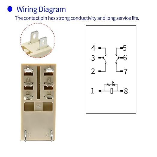 UL Listed 12Pcs 8Amp Mini Relay Switch DPDT
