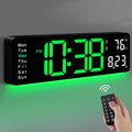 MASHI Digital Wall Clock, Auto-Dimming Wall Clock