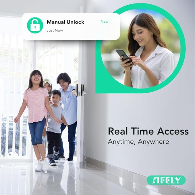 Built-in WiFi Fingerprint Smart Door Lock