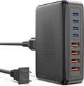 200W USB C Charging Station, 8-Port GaN USB C Charger Block, PD 65W Desktop