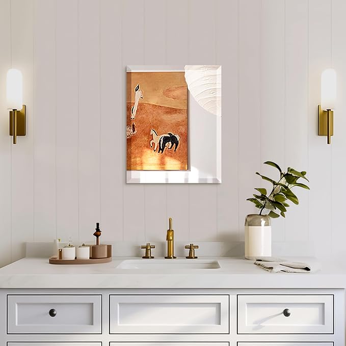 Mirrorons Beveled Mirror, Bathroom Mirrors