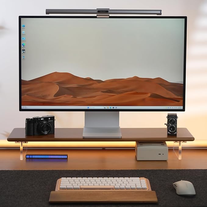ROCDEER Bamboo Monitor Stand Riser
