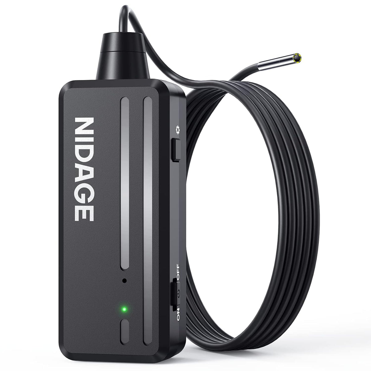 3.9mm Slim Wireless Endoscope, 2.0MP HD Inspection Camera with Light