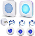 LIOTOIN Caregiver Pager Wireless Call Button Call Bell Emergency Button Call