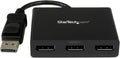 StarTech.com 3-Port DisplayPort 1.2 Splitter, DisplayPort to 3x DP