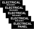 All Quality Basic Electrical Panel Sign (5 Pack)