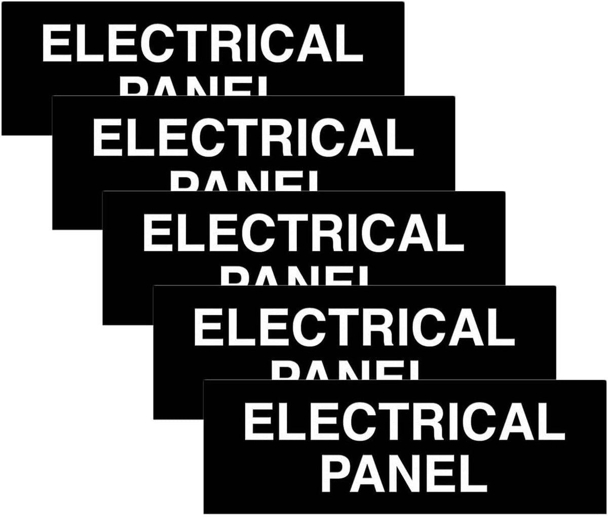 All Quality Basic Electrical Panel Sign (5 Pack)