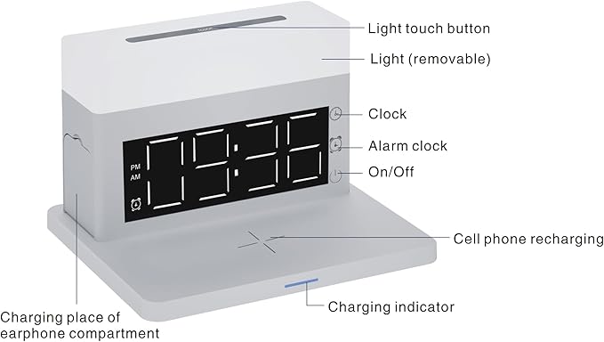 IHAO 6in1 Smart Alarm Clock