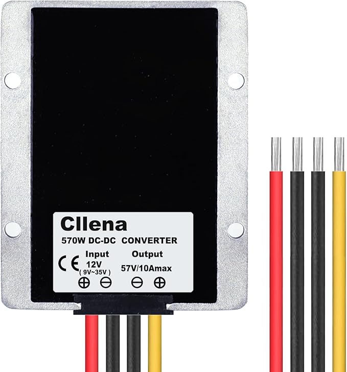 Cllena DC12V Step Up to 57V 10A 570W Booster Converter Power Supply Voltage