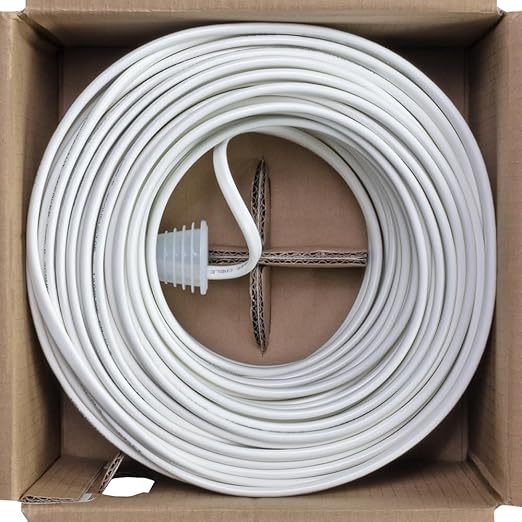 NavePoint 250ft in Wall Audio Speaker Cable Wire CL2 18/2 AWG Gauge 2 Conductor