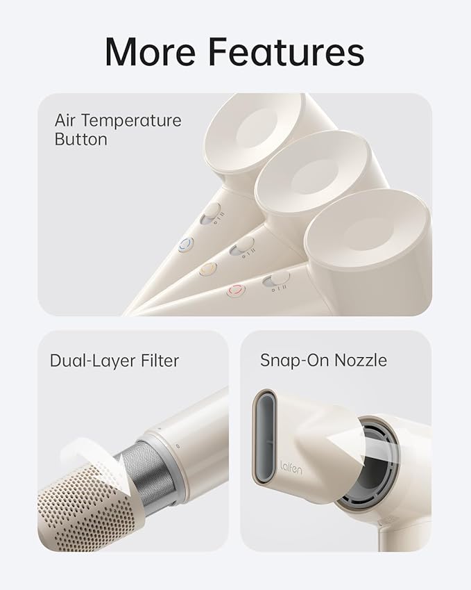 Laifen SE Lite Hair Dryer, Negative Ionic Blow Dryer