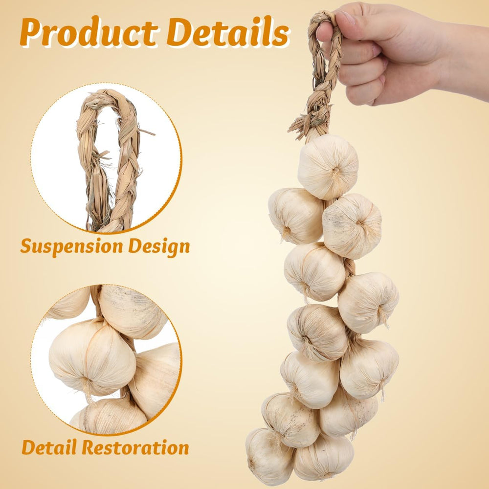 Cabilock 1 pc Halloween Artificial Garlic String, Simulation Artificial Lifel...