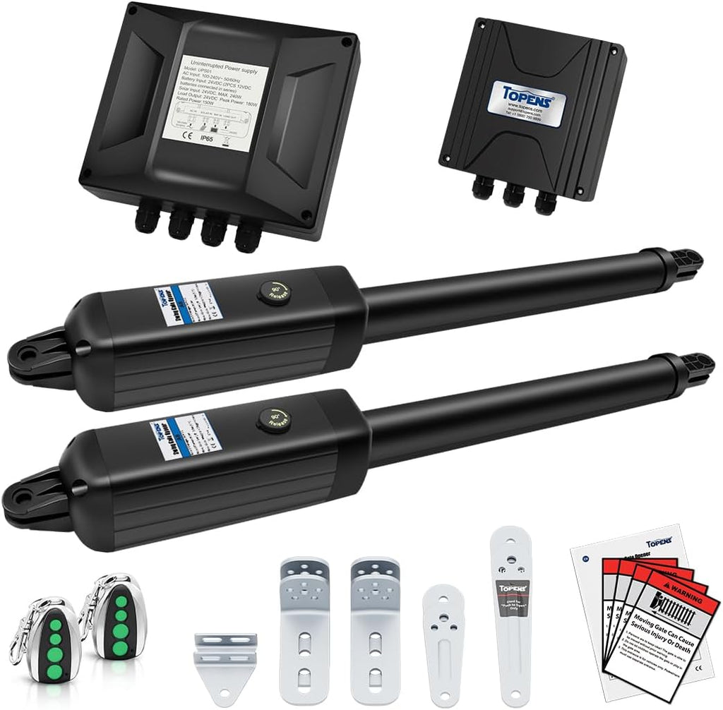 TOPENS A8132 Dual Swing Gate Opener Heavy Duty Automatic Gate Motor
