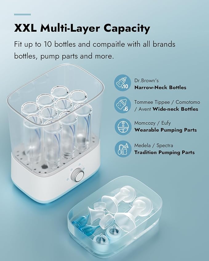Papablic Baby Bottle Sterilizer and Dryer Pro, Esterilizador De Biberones