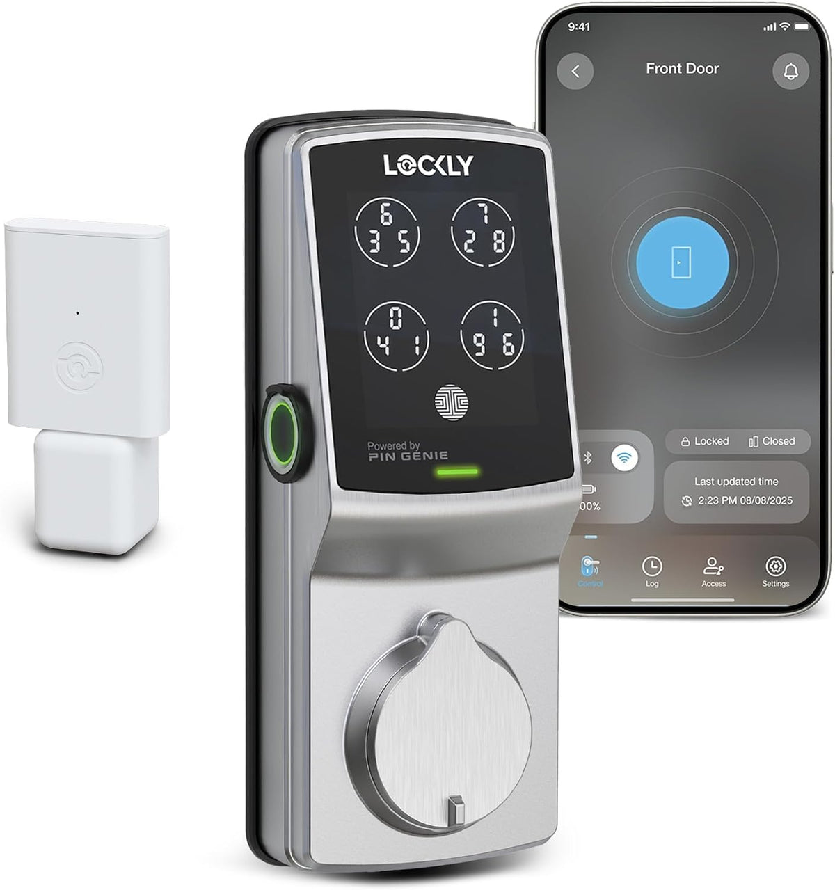 Lockly Secure Pro Wi-Fi Smart Deadbolt Lock - Left Fingerprint Edition