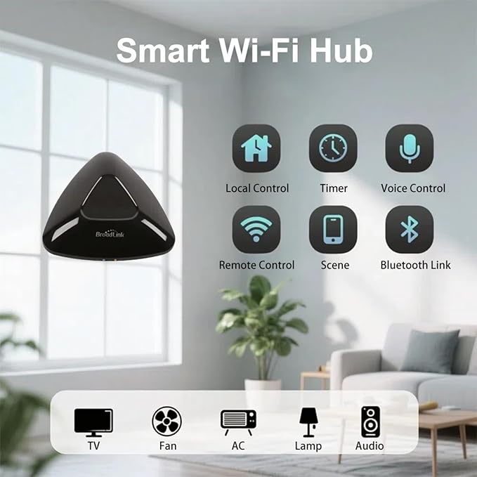 BroadLink Universal IR/RF Remote RM MAX, Wi-Fi & BLE Smart Hub