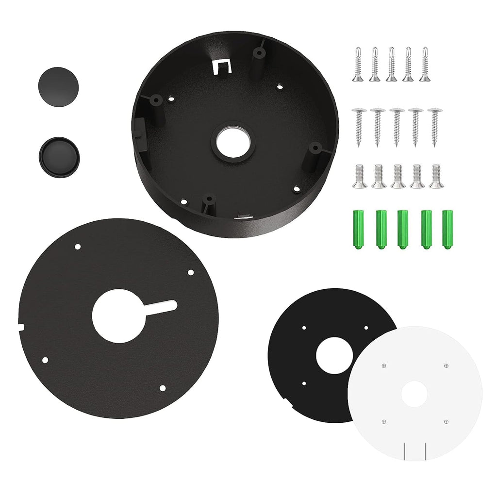 ens custom drilling junction box for security cameras, close-up detail