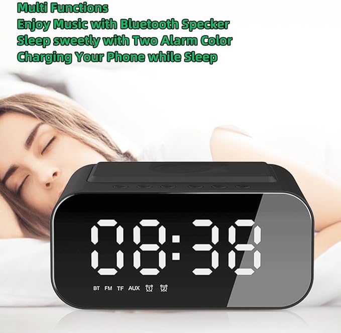 IHAO 7in1 Multifunctional Digital Alarm Clock