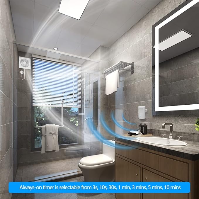 Souphran Plug-in Wireless Motion Activated Light Control, No Wiring, Adjustable (2 Pack)