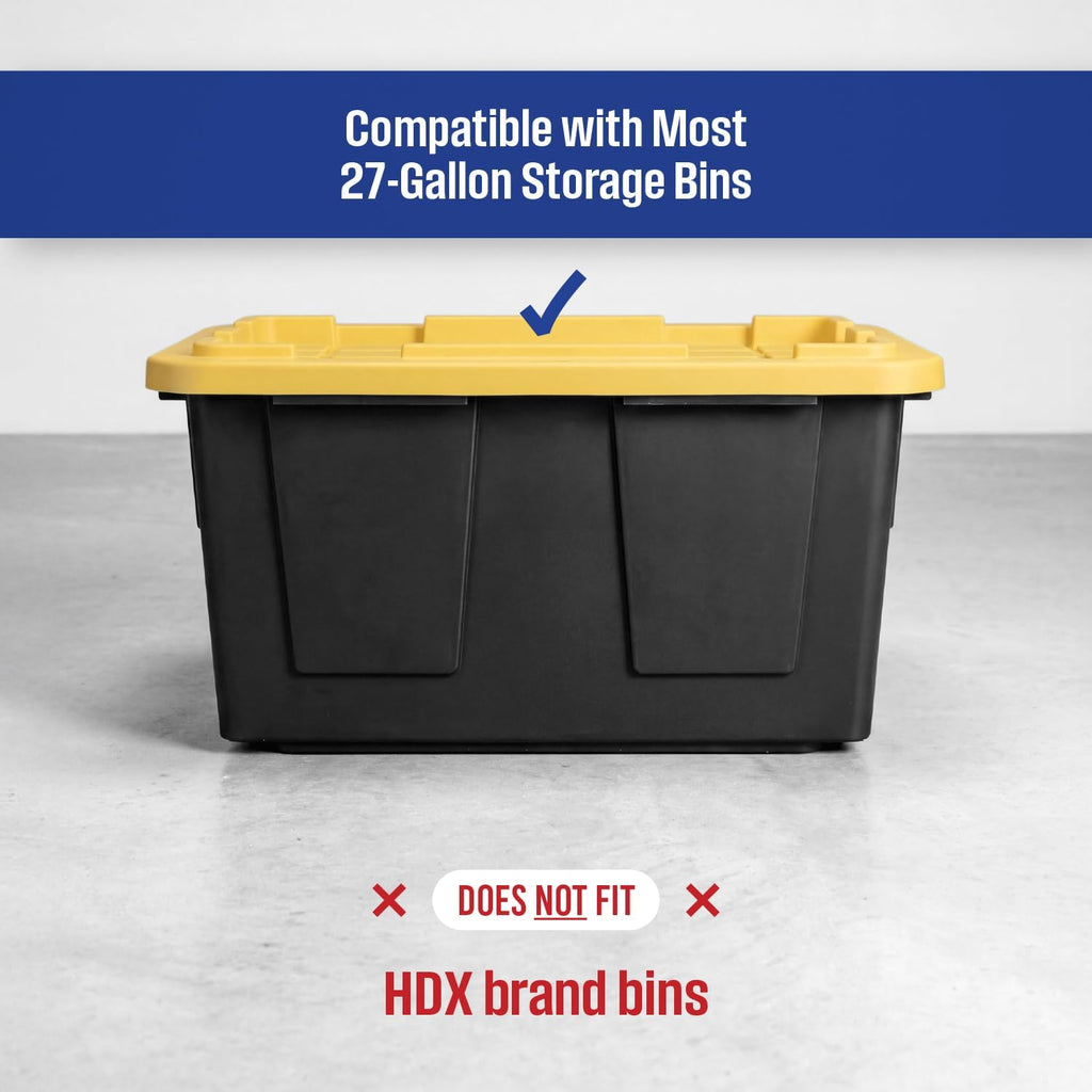 saferacks 5-tier steel tote rack for 27 gallon showing dimensions