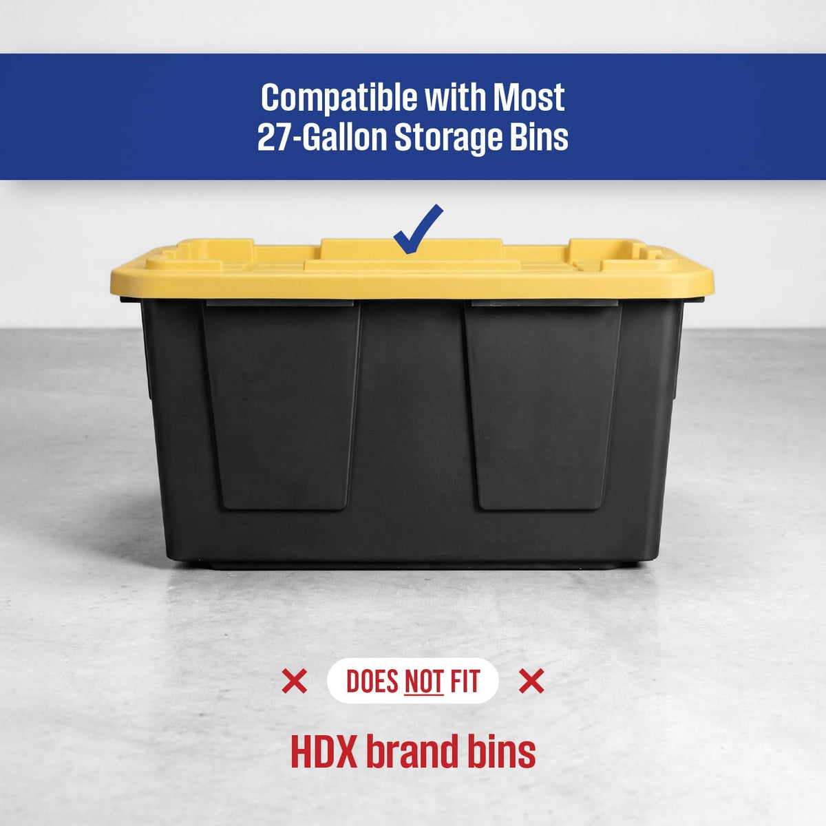 saferacks 5-tier steel tote rack for 27 gallon showing dimensions