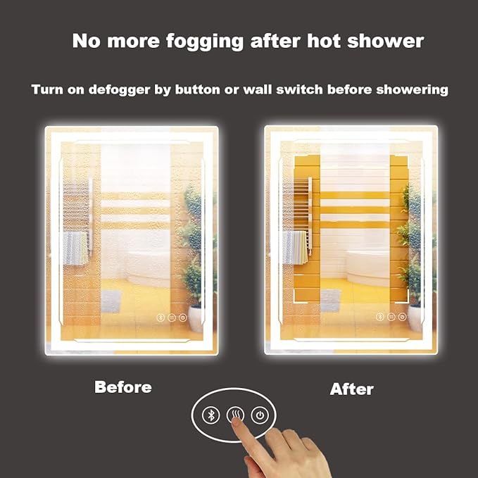 24''X32'' LED Bathroom Mirror