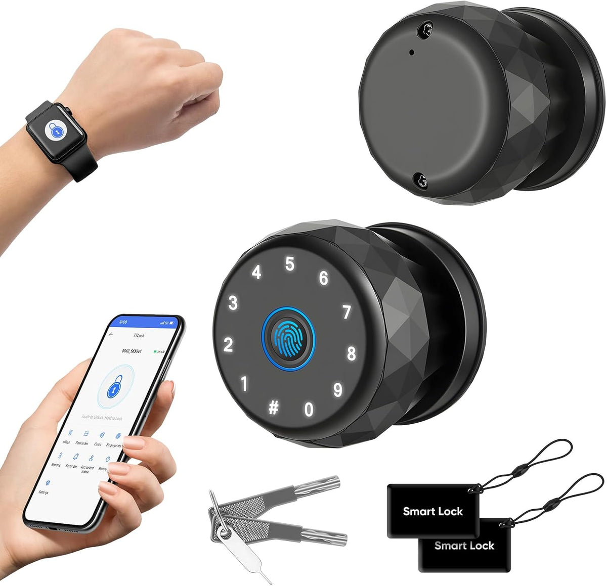 Smart Door Knob Fingerprint Door Lock