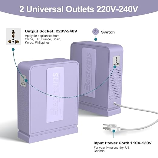 BESTRANS 3000W Step Up Transformer 110v to 220v Converter, Heavy Duty Voltage