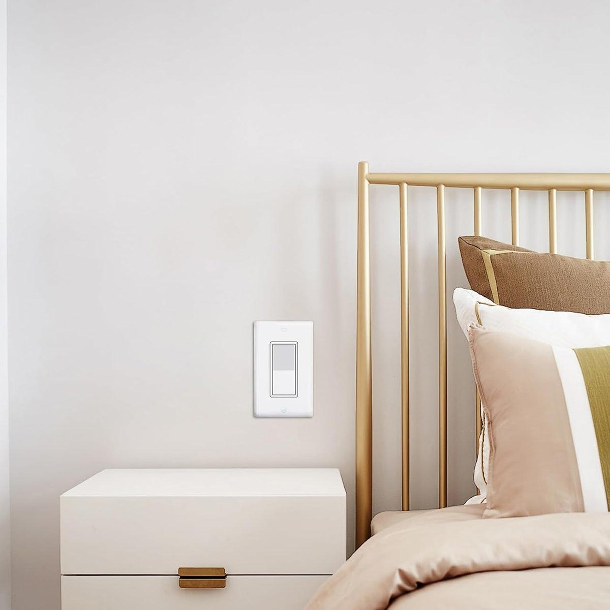 thunderway single pole decorator wall light switch on a desk or shelf