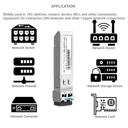 OPSTRAN 10GBASE-LR SFP+ Optical Transceiver Module Compatible (10 Pack)