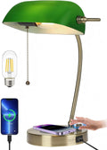 Newrays Green Glass Bankers Desk Lamp