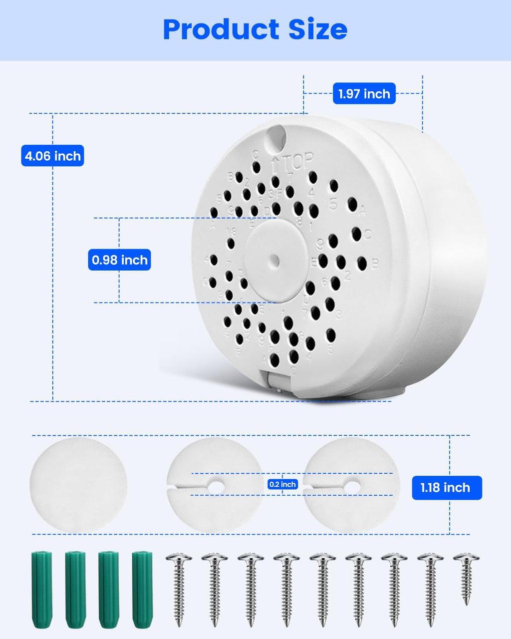 abs universal security camera junction box showing dimensions