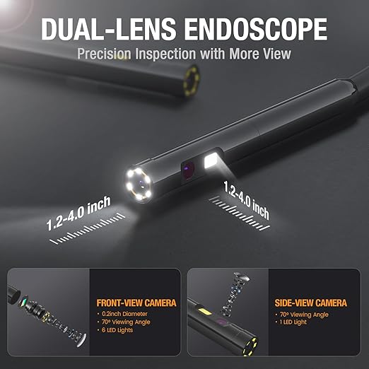 Dual Lens Endoscope Camera
