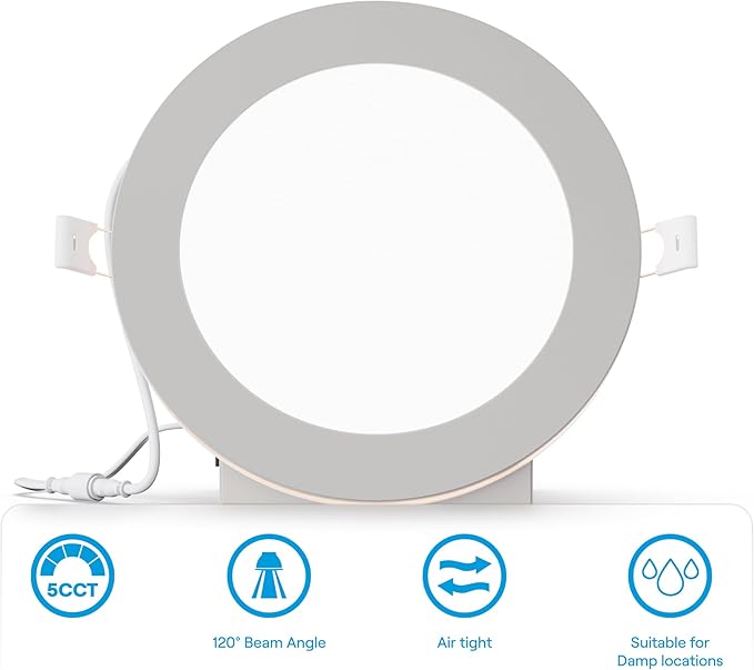 INFIBRITE 6 in Slim Recessed LED Downlight (6 Pack)
