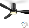 SMAAIR 52" Smart Flush Mount Ceiling Fans