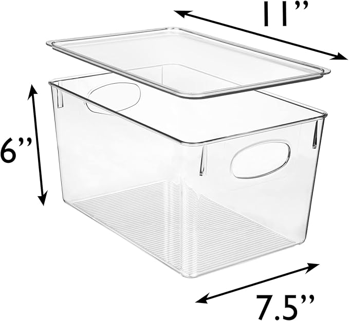 ClearSpace Plastic Storage Bins (8 Pack)