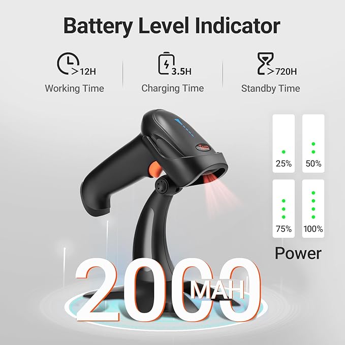 Tera Barcode Scanner Wireless 1D 2D QR