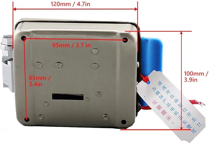 AMOCAM Electric Electronic Door Lock 6pcs Computerized Doted Keys DC 12V