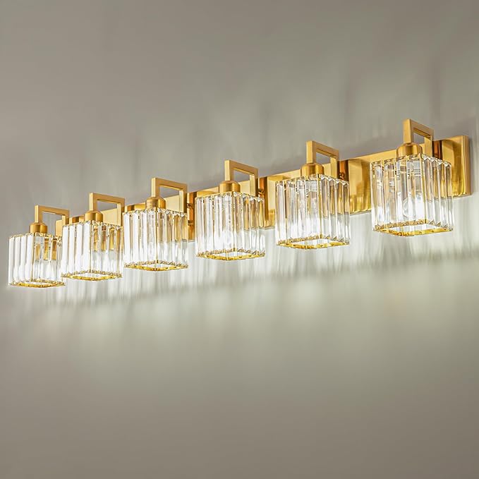 FDPBY Modern Crystal Bathroom Vanity Light